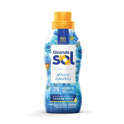 AMACIANTE CONCENTRADO 500ML AZUL GIRANDO SOL