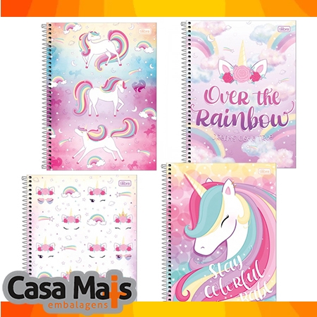 CADERNO UNIVERSITARIO 1MAT. UNICORNIO TILIBRA