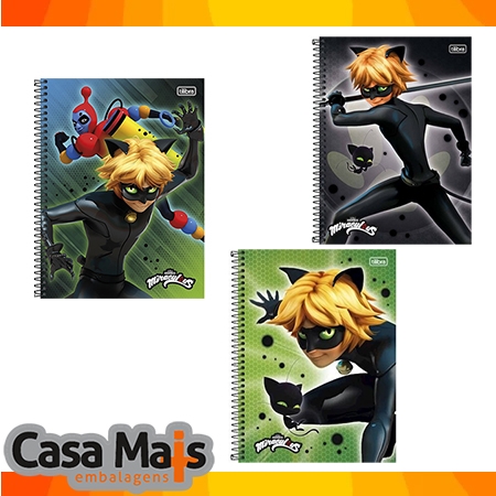 CADERNO UNIVERSITARIO 1MAT. CAT NOIR TILIBRA