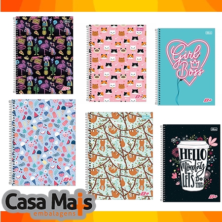 CADERNO UNIVERSITARIO D+ FEMININO TILIBRA