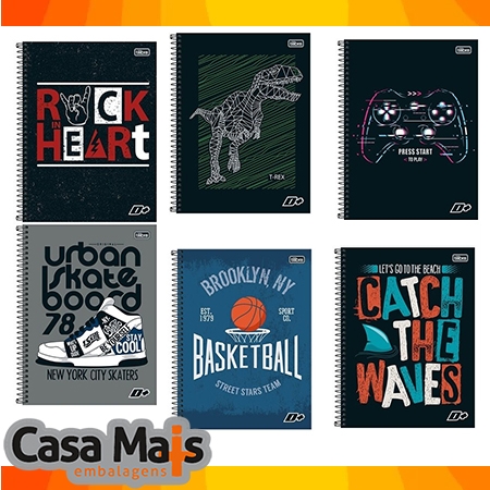 CADERNO UNIVERSITARIO 1MAT. D+ MASCULINO TILIBRA