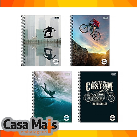 CADERNO UNIVERSITARIO 1MAT. PEPPER MASCULINO TILIBRA