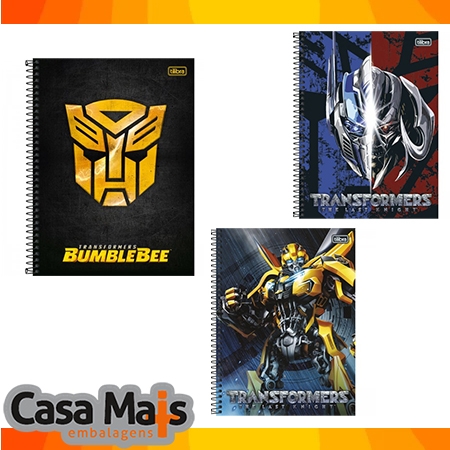 CADERNO UNIVERSITARIO 1MAT.  TRANSFORMERS TILIBRA