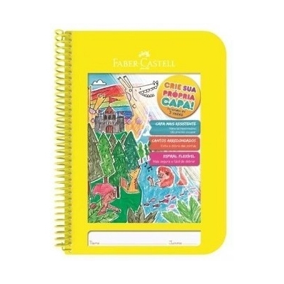 CADERNO UNIVERSITÁRIO CRIATIVO 96FL AMARELO FABER CASTEL