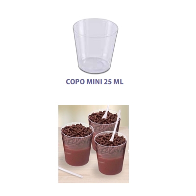 COPO MINI CRISTAL 25ML COM 10UN PRAFESTA