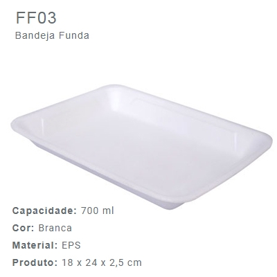 BANDEJA EPS FF03 COM 400UN FIBRAFORM