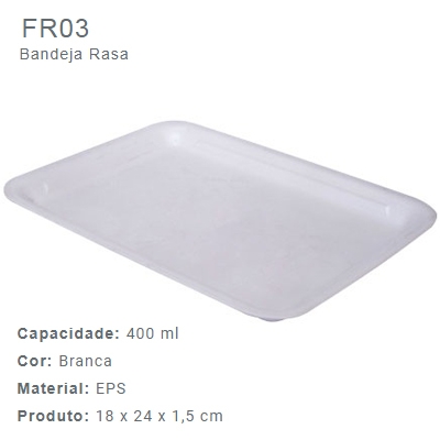 BANDEJA EPS FR03 COM 400UN FIBRAFORM