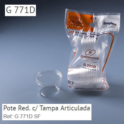 G771 POTE REDONDO 5000ML C/ TAMPA ARTICULADA GALVANOTEK