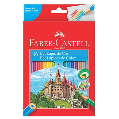 LÁPIS DE COR 36 CORES FABER CASTELL