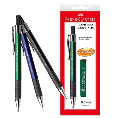 LAPISEIRA GRIP MATIC 0,5MM FABER CASTELL