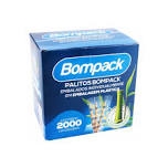 PALITOS DE DENTE BAMBU COM 2.000 UN EMBALADOS 1 A 1 BOMPACK