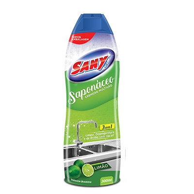 SAPONÁCEO CREMOSO 300ML LIMAO SANY