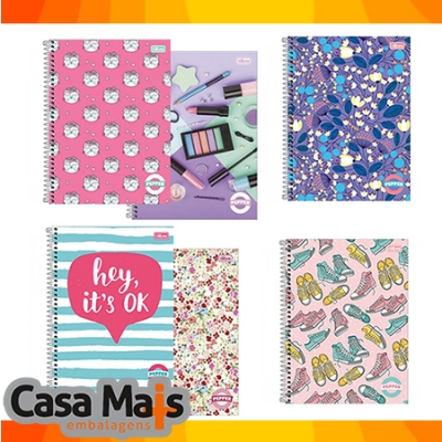 CADERNO UNIVERSITARIO 1MAT. PEPPER FEMININO TILIBRA