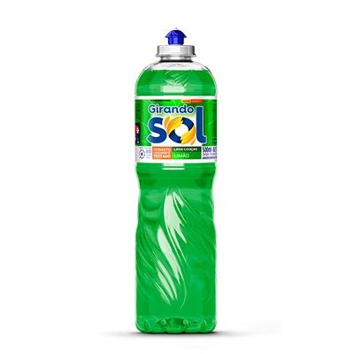 DETERGENTE LAVA LOUÇA 500ML LIMÃO GIRANDO SOL