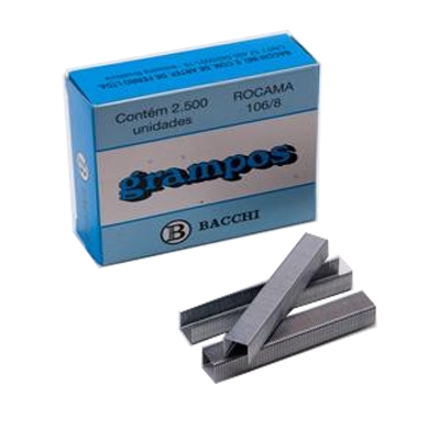 GRAMPO 106/8 GALVANIZADO ROCAMA 2500UN BACCHI