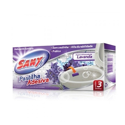 PASTILHA ADESIVA COM 03UN LAVANDA SANY