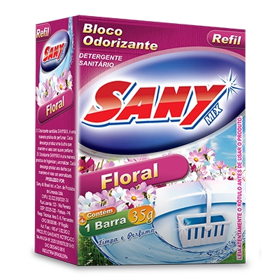 PEDRA SANITÁRIA COM CESTO 35G FLORAL SANY