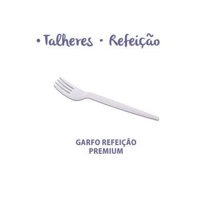 GARFO REFEIÇÃO BRANCO COM 50UN PRAFESTA