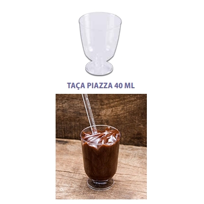 TAÇA PIAZZA CRISTAL 40ML COM 10UN PRAFESTA